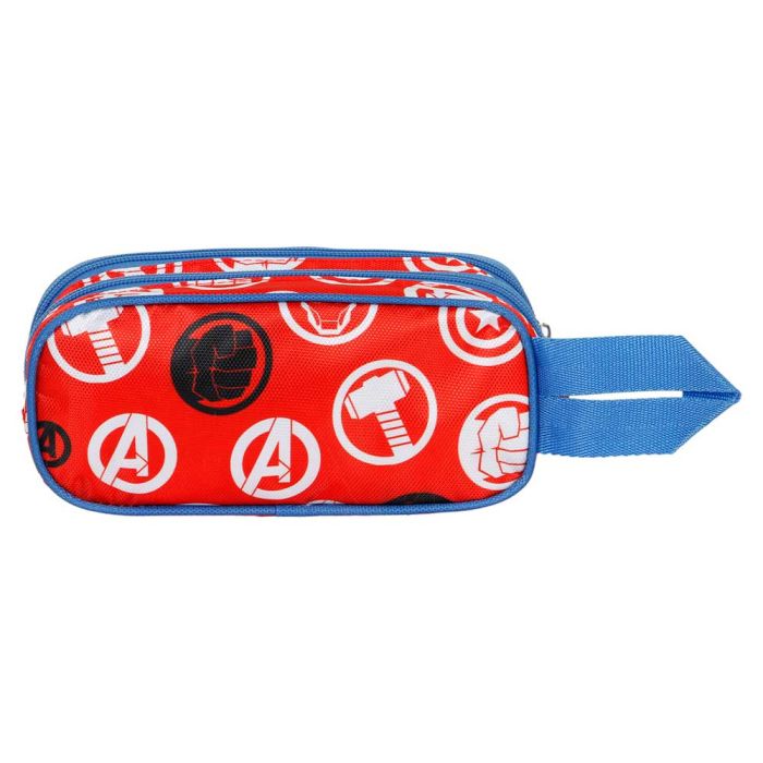 Estuche Portatodo 3D Doble Impact Marvel Los Vengadores Rojo 3