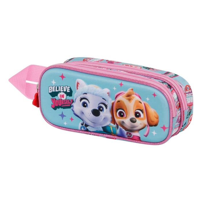 Estuche Portatodo 3D Doble Believe Paw Patrol La Patrulla Canina Multicolor