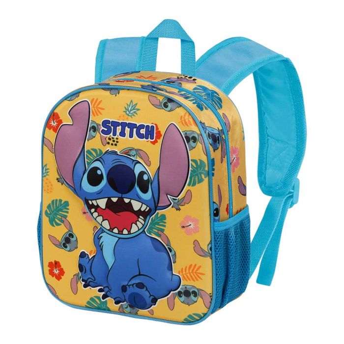 Mochila 3D Pequeña Grumpy Disney Lilo y Stitch Amarillo