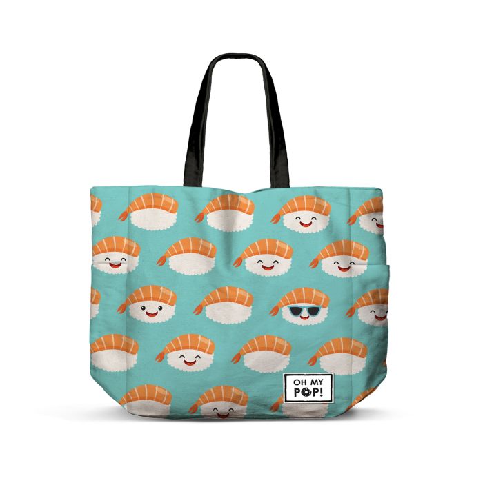 Bolsa de la Compra Shopping FAN Horizontal Nigiri Oh My Pop Turquesa