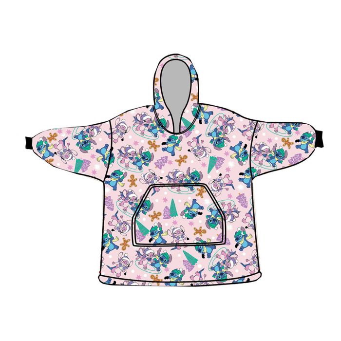 Batamanta oversize coral adulto lilo & stitch Batamanta oversize coral adulto lilo & stitch