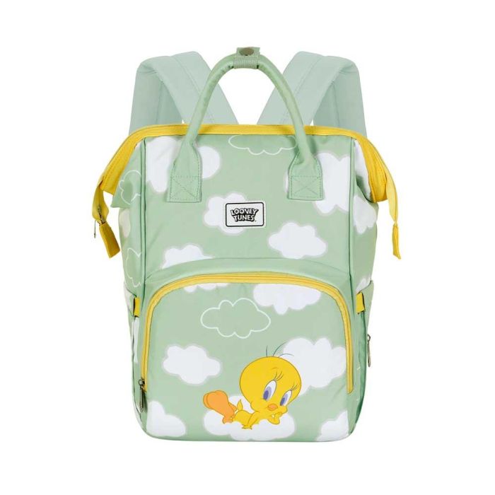 Mochila Mommy Clouds Looney Tunes Tweety (Piolín) Verde 1