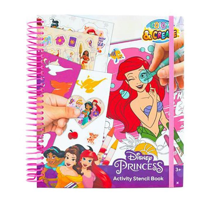 Libro dibujo y actividades princesas