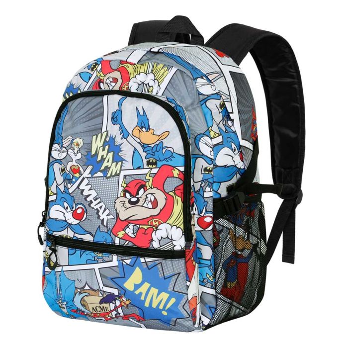 Mochila Fight FAN 2.0 Batman Comic Looney Tunes Multicolor