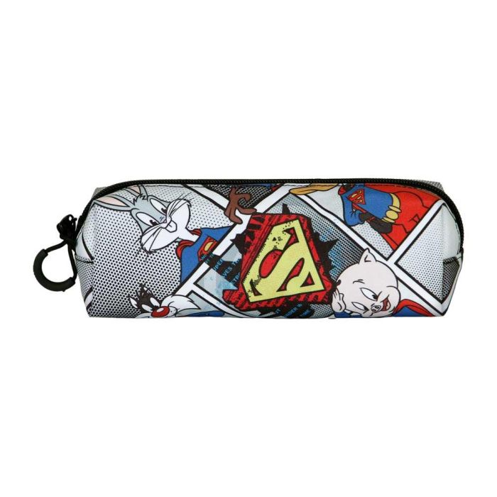 Estuche Portatodo Cuadrado FAN 2.0 Super Tunes Looney Gris 1