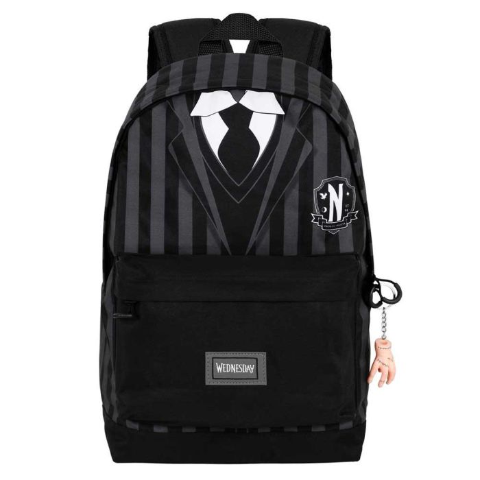 Mochila HS FAN 2.0 Uniform Wednesday Miércoles Negro 1