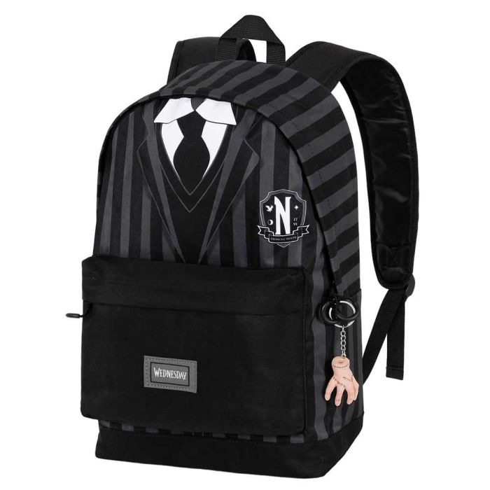 Mochila HS FAN 2.0 Uniform Wednesday Miércoles Negro