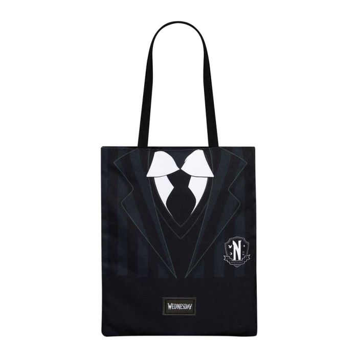 Miércoles Uniform Bolsa de la Compra Shopping Bag, Negro 1