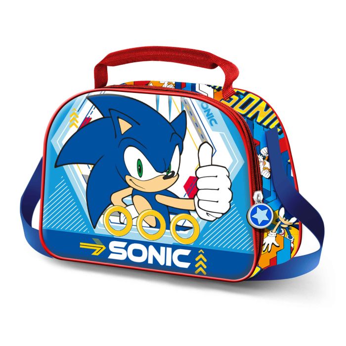 Bolsa Portamerienda 3D OK Sonic The Hedgehog - SEGA Azul