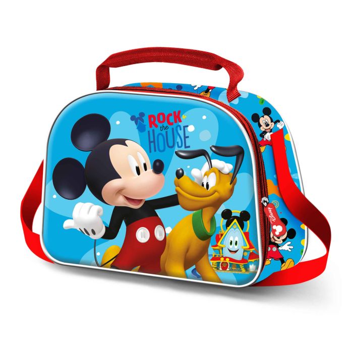 Bolsa Portamerienda 3D Rock Disney Mickey Mouse Azul