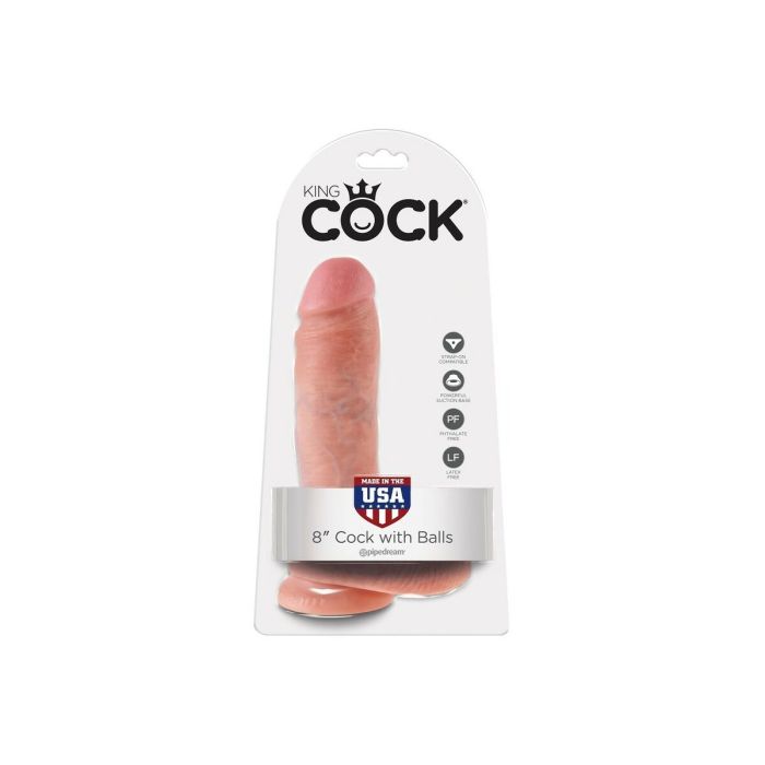 Pene Realista con Testículos (20 cm) Pipedream King Cock 4