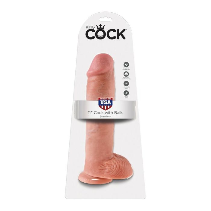 Pene Realista con Testículos (28 cm) King Cock 12529 5