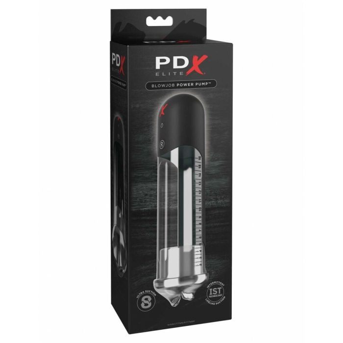 Bomba para el Pene Pipedream Negro Transparente 3