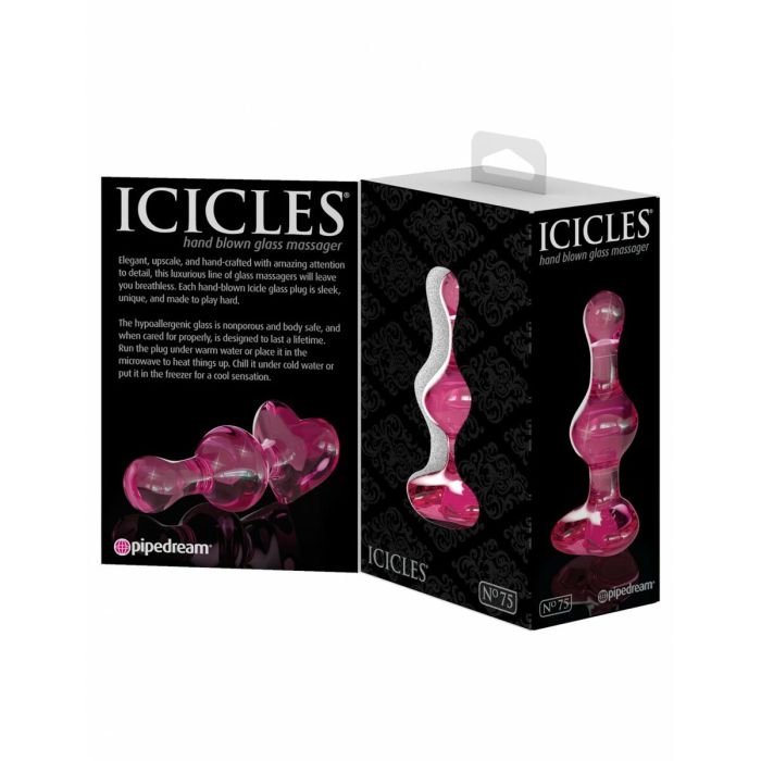 Plug Anal Pipedream Icicles Rosa 4