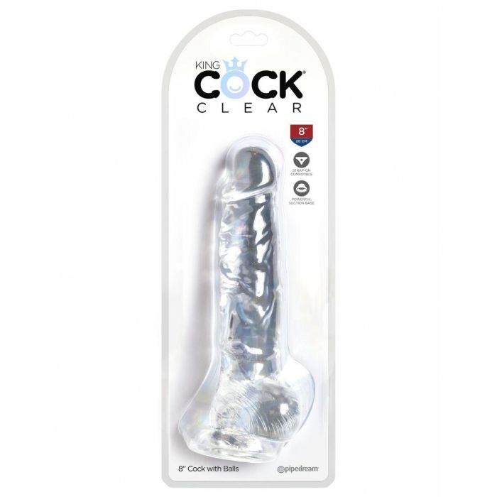 Consolador Realista Pipedream - King Cock Transparente 4