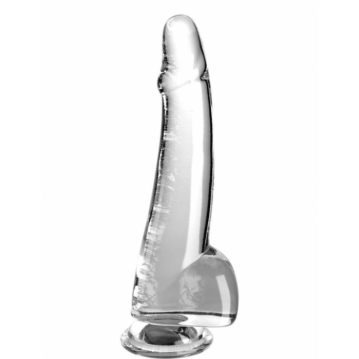 Consolador Realista Pipedream King Cock Clear TPE Transparente