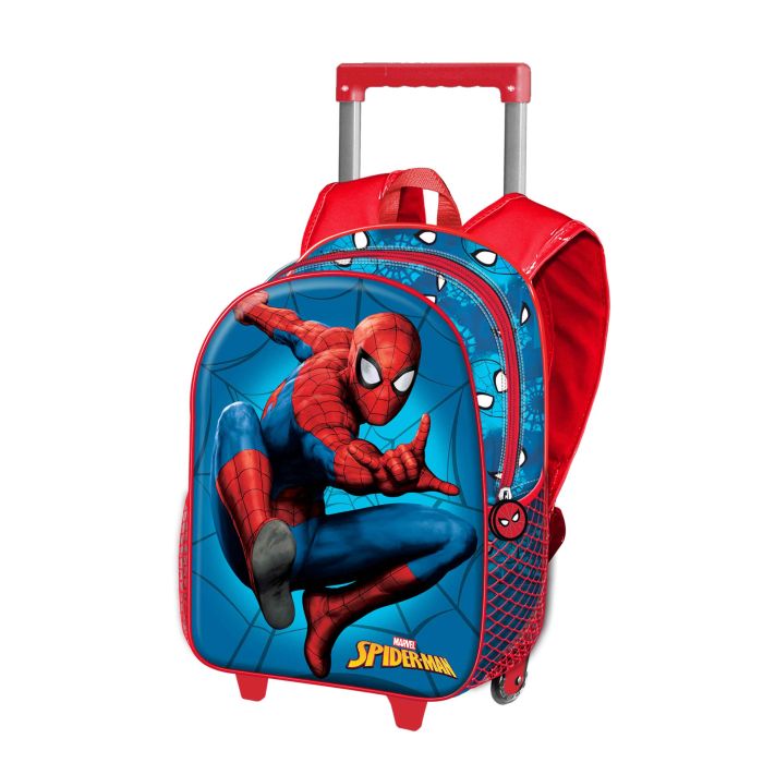 Mochila Basic con Carro Courageous Marvel Spiderman Multicolor