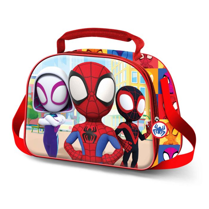 Bolsa Portamerienda 3D Streets Marvel Spiderman Multicolor