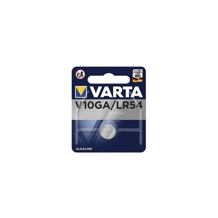 Pila De Botón Alcalina V10Ga/Lr54 70Mah 1Ud VARTA 4274112401