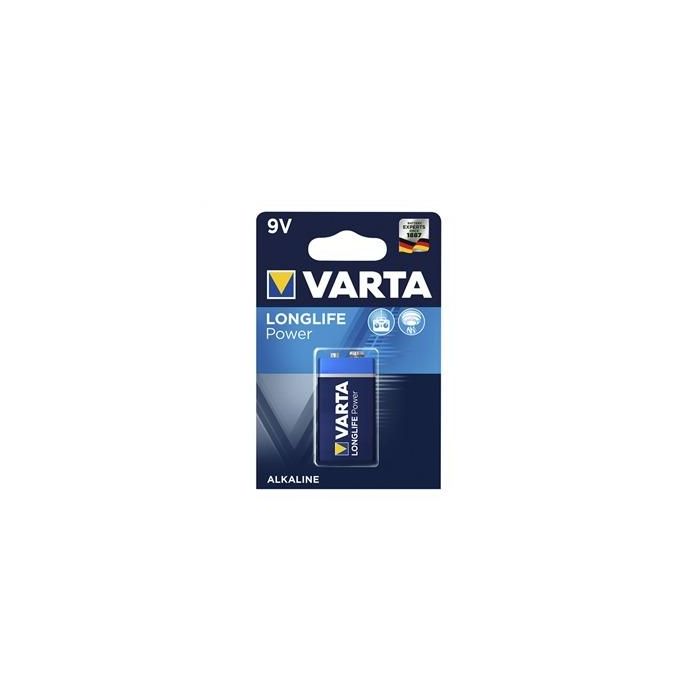 Pila Alcalina 9V Longlife Power 1Ud VARTA 4922121411