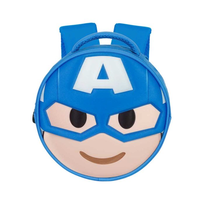 Mochila Emoji Send Marvel Capitán América Azul 1