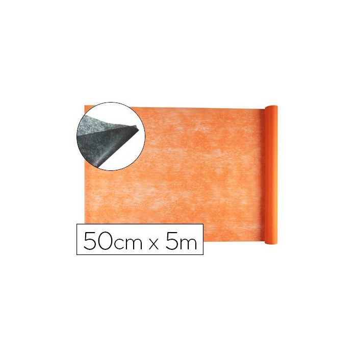 Tejido Sin Tejer Liderpapel Terileno 25 gr-M2 Rollo De 5 Mt Naranja