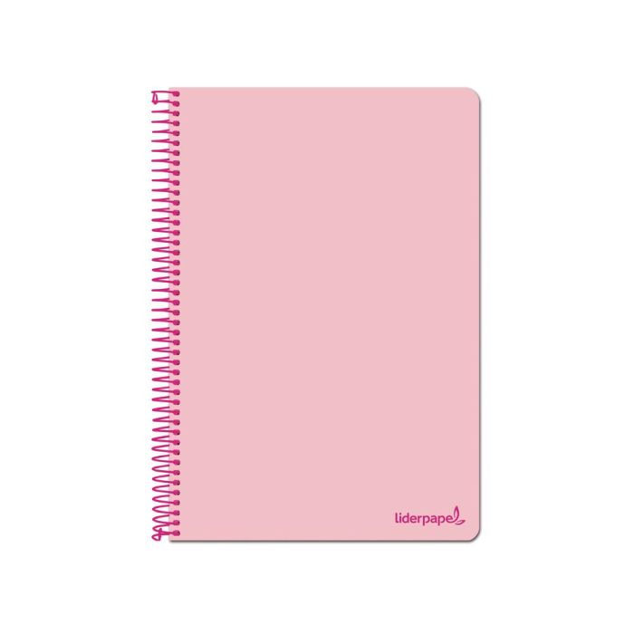 Cuaderno Espiral Liderpapel Folio Write Tapa Blanda 80H 60 gr Cuadro 4 mm Con Margen Color Rosa 10 unidades 2