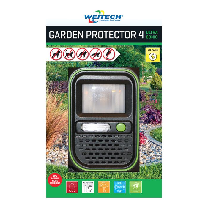 Ahuyentador animales para exterior con flash weitech 1