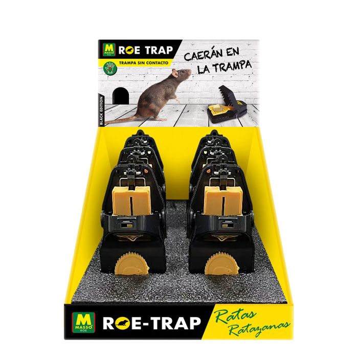 Trampa para ratas Massó Roe-Trap Black Edition 231702 15,2 x 8 x 7,3 cm
