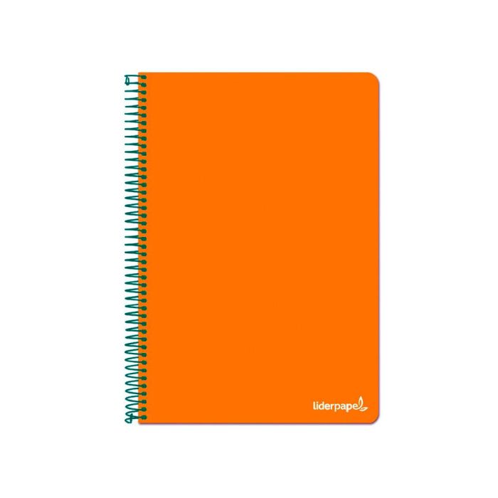 Cuaderno Espiral Liderpapel Folio Write Tapa Blanda 80H 60 gr Pauta 2,5 mm Con Margen Color Naranja 10 unidades 1