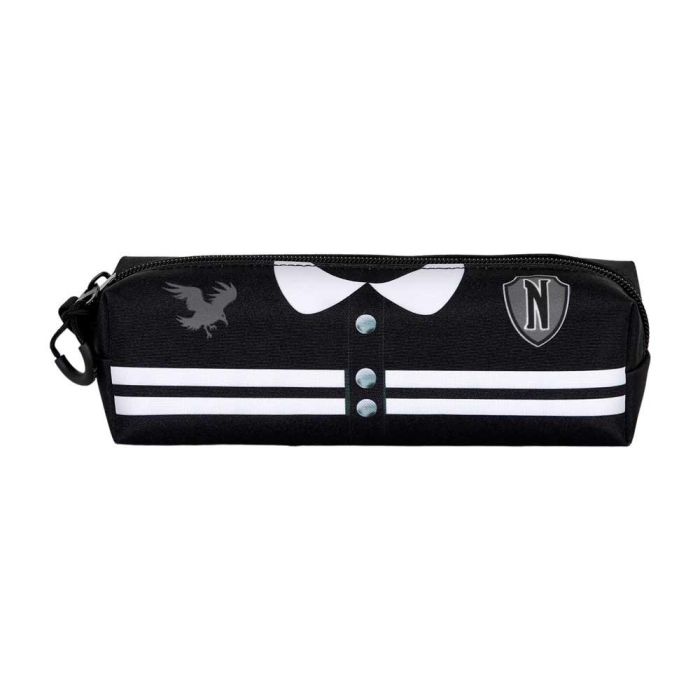 Estuche Portatodo Cuadrado FAN 2.0 Varsity Wednesday Miércoles Negro 1