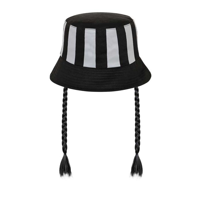 Gorro Infantil Bucket Braid Wednesday Miércoles Negro 2