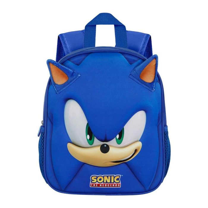 Mochila 3D Pequeña Face Sonic The Hedgehog - SEGA Azul 1