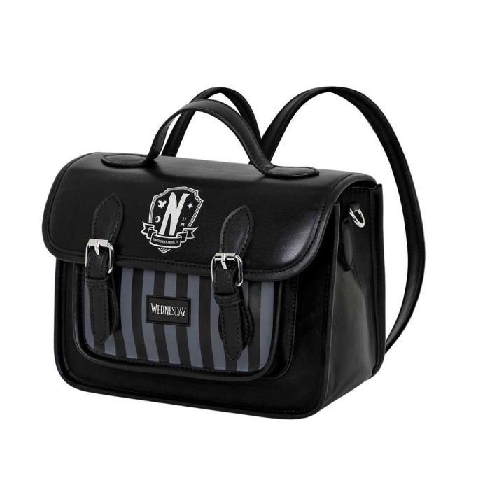 Bolso-Mochila Satchel Original Wednesday Miércoles Negro 1