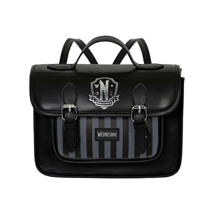 Bolso-Mochila Satchel Original Wednesday Miércoles Negro 3