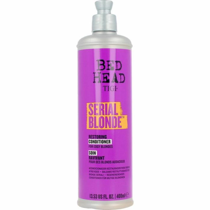 Acondicionador Reparador Tigi Bed Head Serial Blonde Purple Toning Cabellos Rubios (400 ml)