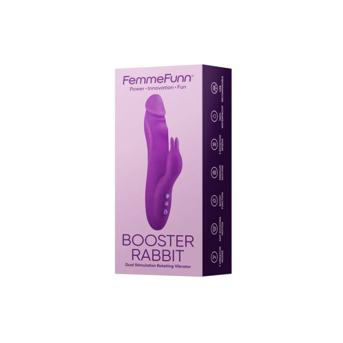 Vibrador Doble Estimulación FemmeFunn Booster Rabbit Morado 1
