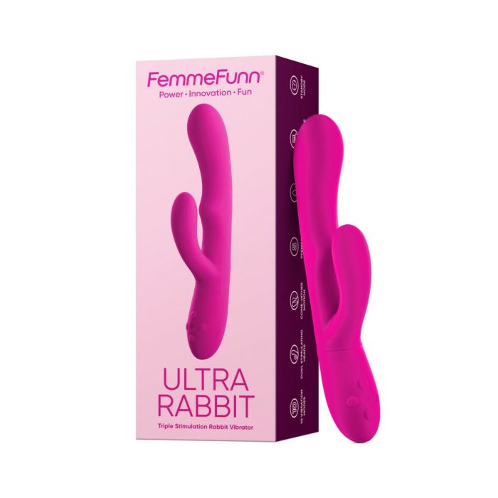 Vibrador Doble Estimulación FemmeFunn Ultra Rabbit Rosa 9