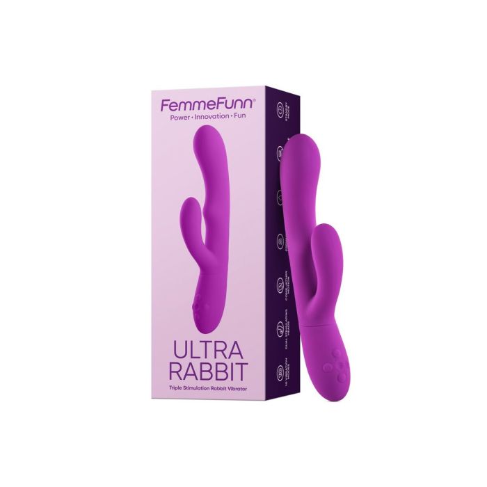 Vibrador Doble Estimulación FemmeFunn Ultra Rabbit Morado 7