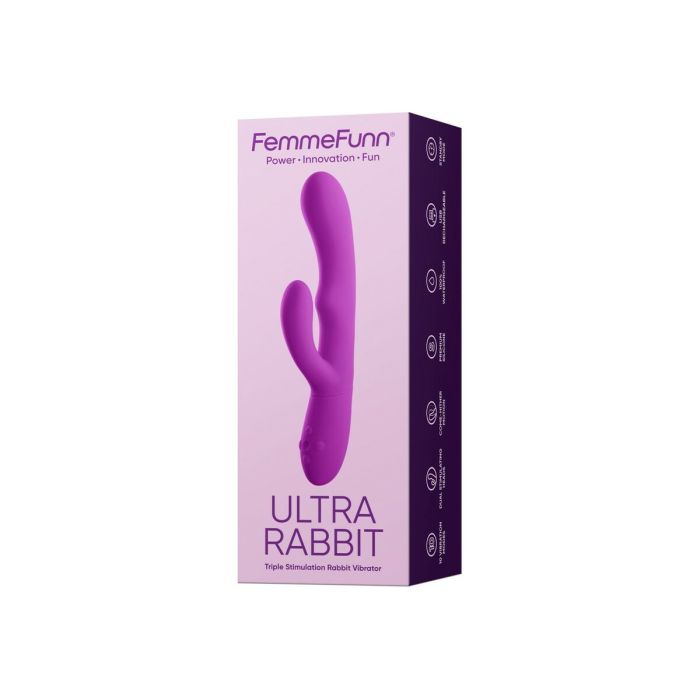 Vibrador Doble Estimulación FemmeFunn Ultra Rabbit Morado 2