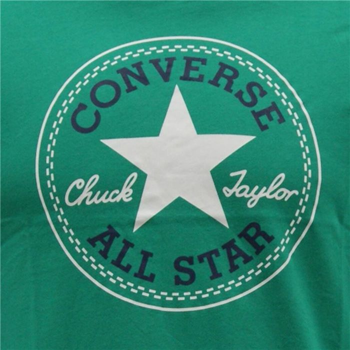 Camiseta de Manga Corta Infantil Converse Core Chuck Taylor Patch Verde 1