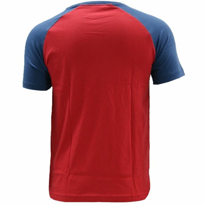 Camiseta de Manga Corta Hombre Converse Colour Block Raglan Rojo 1