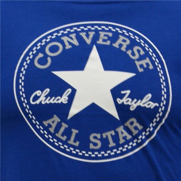 Camiseta de Manga Corta Infantil Converse Core Chuck Taylor Patch Azul 1