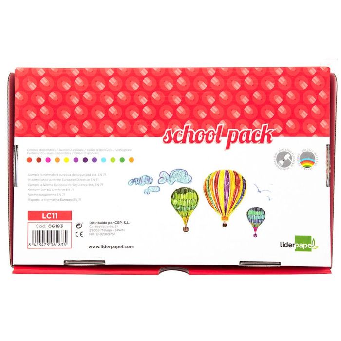 Lapices De Colores Liderpapel School Pack De 144 Unidades 12 Colores X 12 Unidades 2