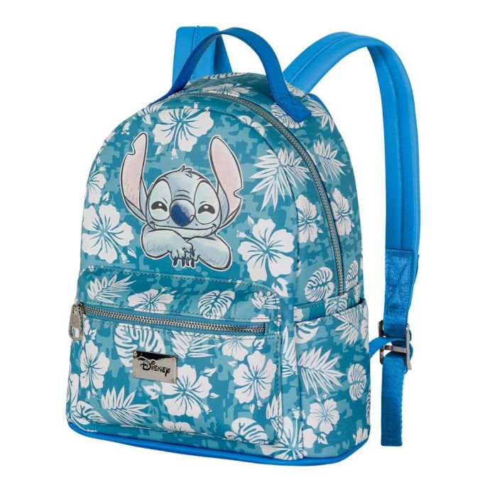 Mochila Heady Aloha Disney Lilo y Stitch Azul