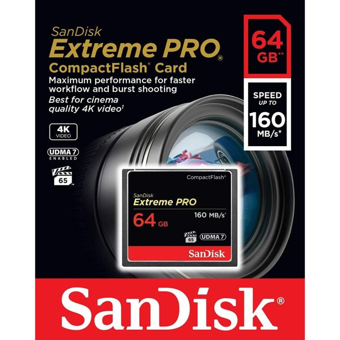 Tarjeta de Memoria CF SanDisk SDCFXPS-064G-X46 3