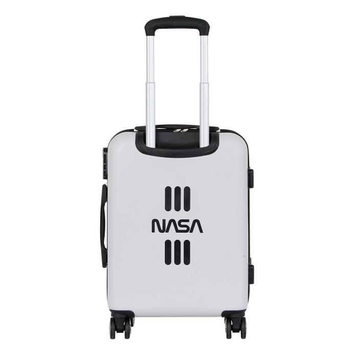 Maleta de Cabina ABS 4 Ruedas Spaceship NASA Blanco 2