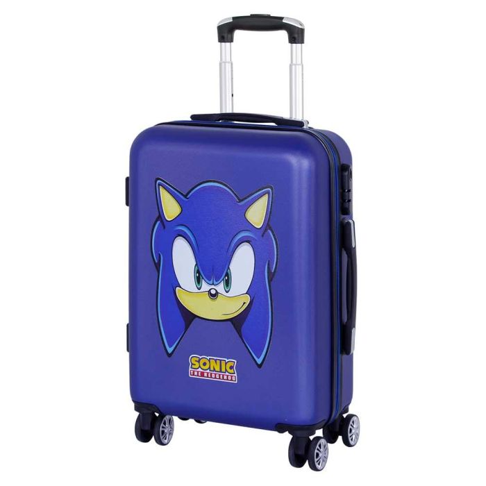 Maleta de Cabina ABS 4 Ruedas Sight Sonic The Hedgehog - SEGA Azul