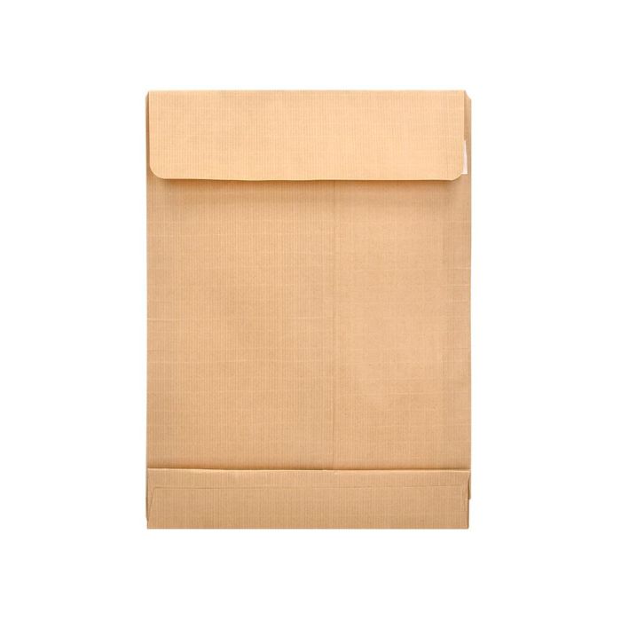 Sobre Liderpapel Bolsa Fuelle Kraft 280x365X30 mm Solapa Tirade Silicona Papel 120 gr Caja De 50 Unidades 4