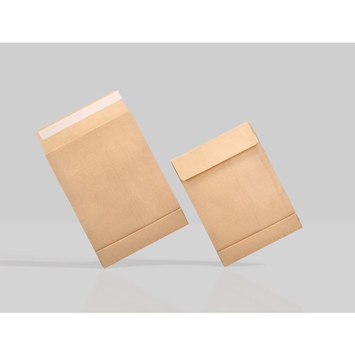 Sobre Liderpapel Bolsa Fuelle Kraft Armado 280x365X50 mm Solapa Tira De Silicona Papel 155 gr Caja De 50 Unidades 8